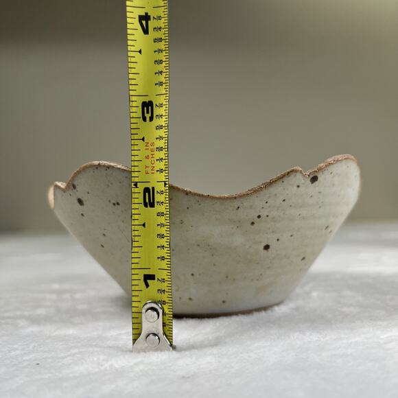 Kris Pixton 6” Studio Art Pottery Luminary Abstract Carved NY Votive Charity - Picture 9 of 13